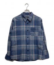 A.P.C. (アーペーセー) コットンチェックL/Sシャツ ブルー サイズ:M