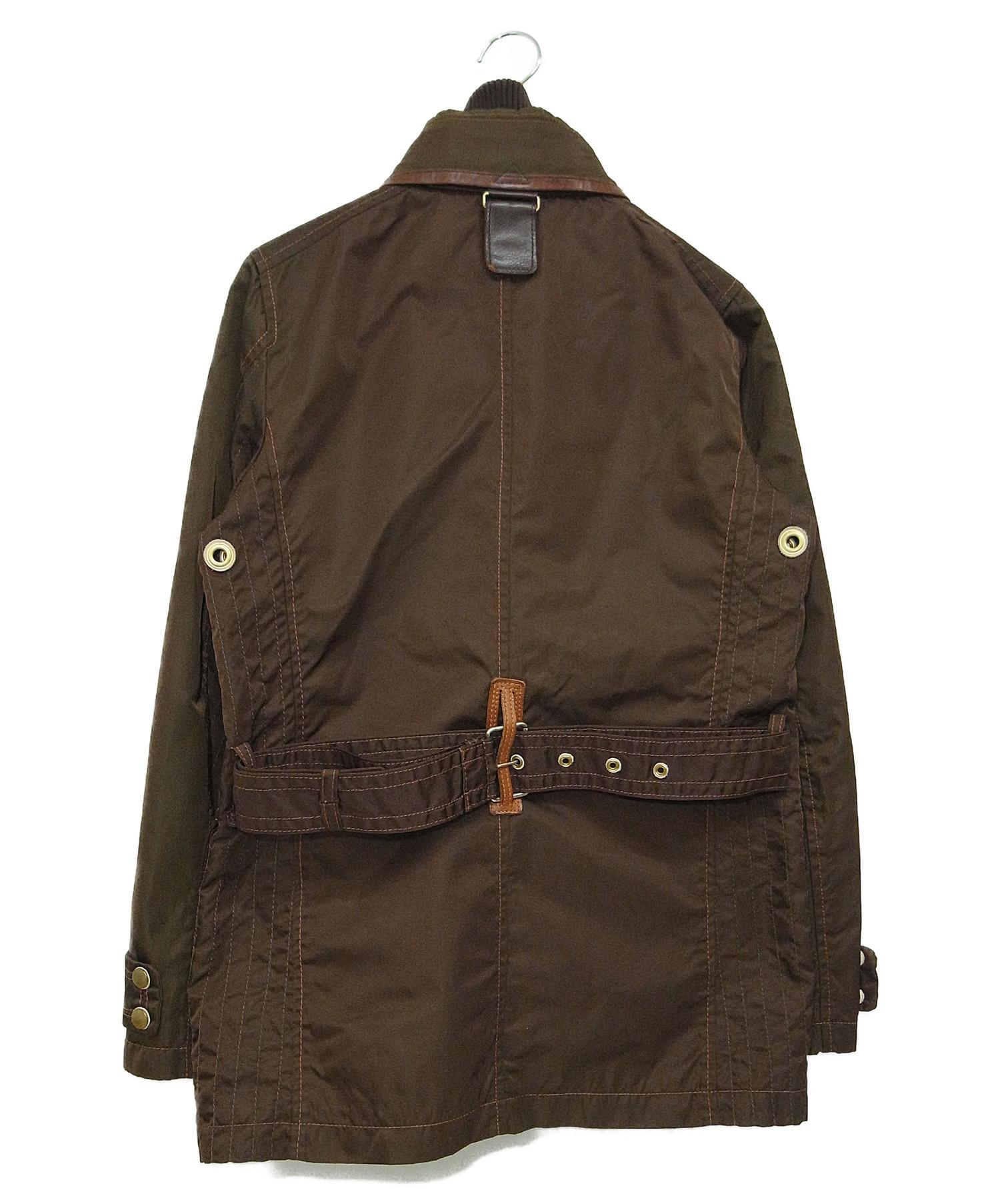L&KONDO (ルコンド) レザー切替M65ジャケット ブラウン サイズ:46 トゥモローランド取扱　066513