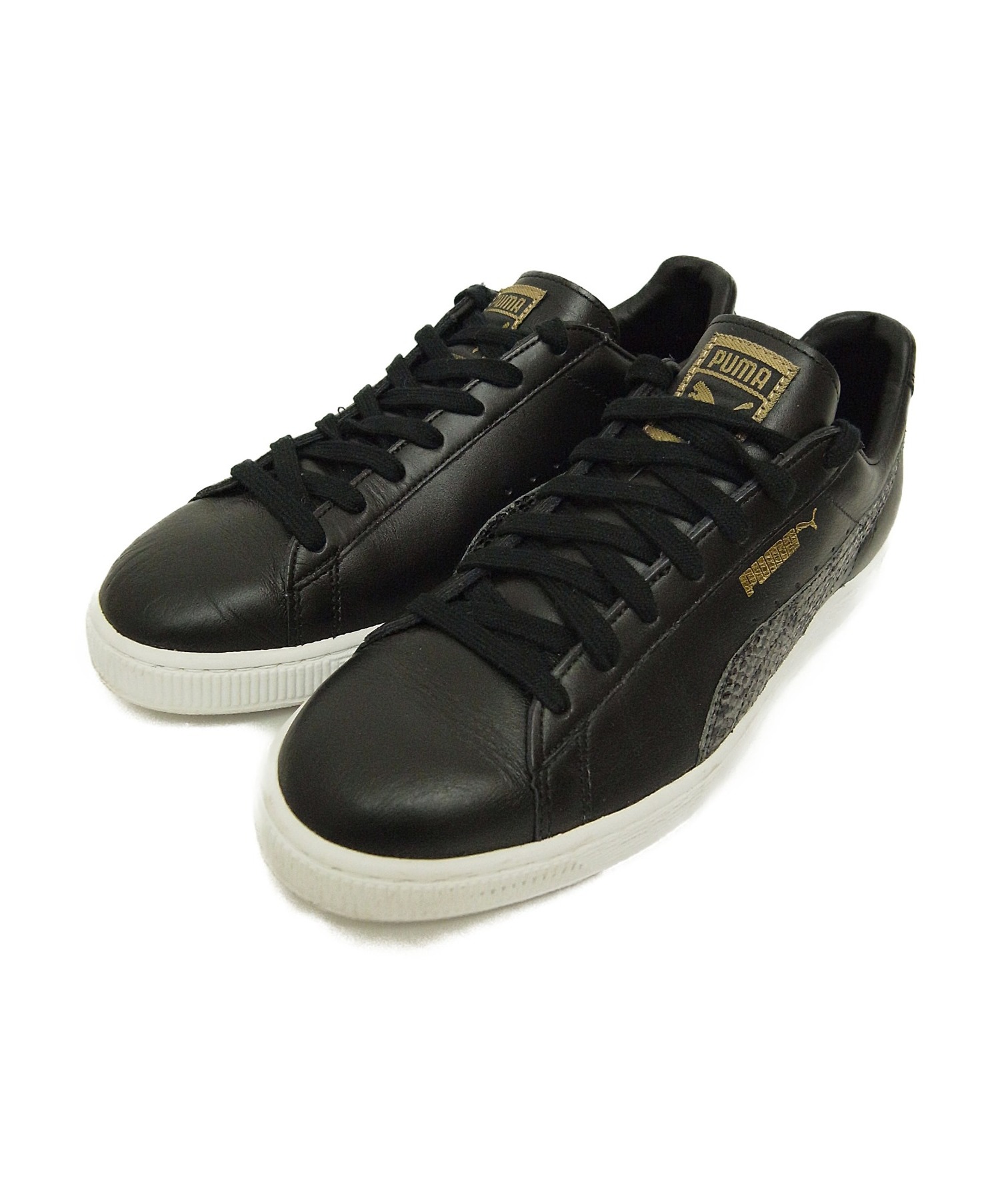 中古 古着通販 Puma Estnation プーマ エストネーション レザースニーカー ブラック サイズ 25 5 ブランド 古着通販 トレファク公式 Trefac Fashion