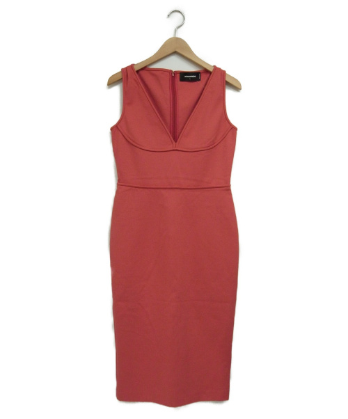 中古 古着通販 Dsquared2 ディースクエアード ノースリーブワンピース レッド サイズ L ブランド 古着通販 トレファク公式 Trefac Fashion
