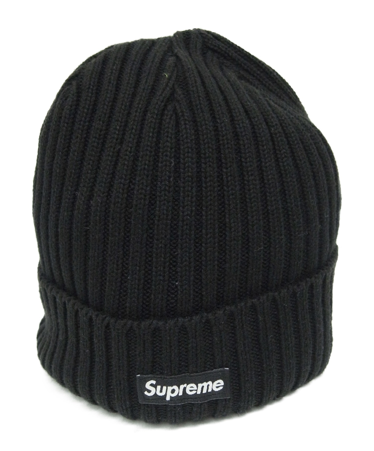 【中古・古着通販】Supreme (シュプリーム) ビーニーニット帽 ブラック サイズ:下記参照 20SSモデル Overdyed