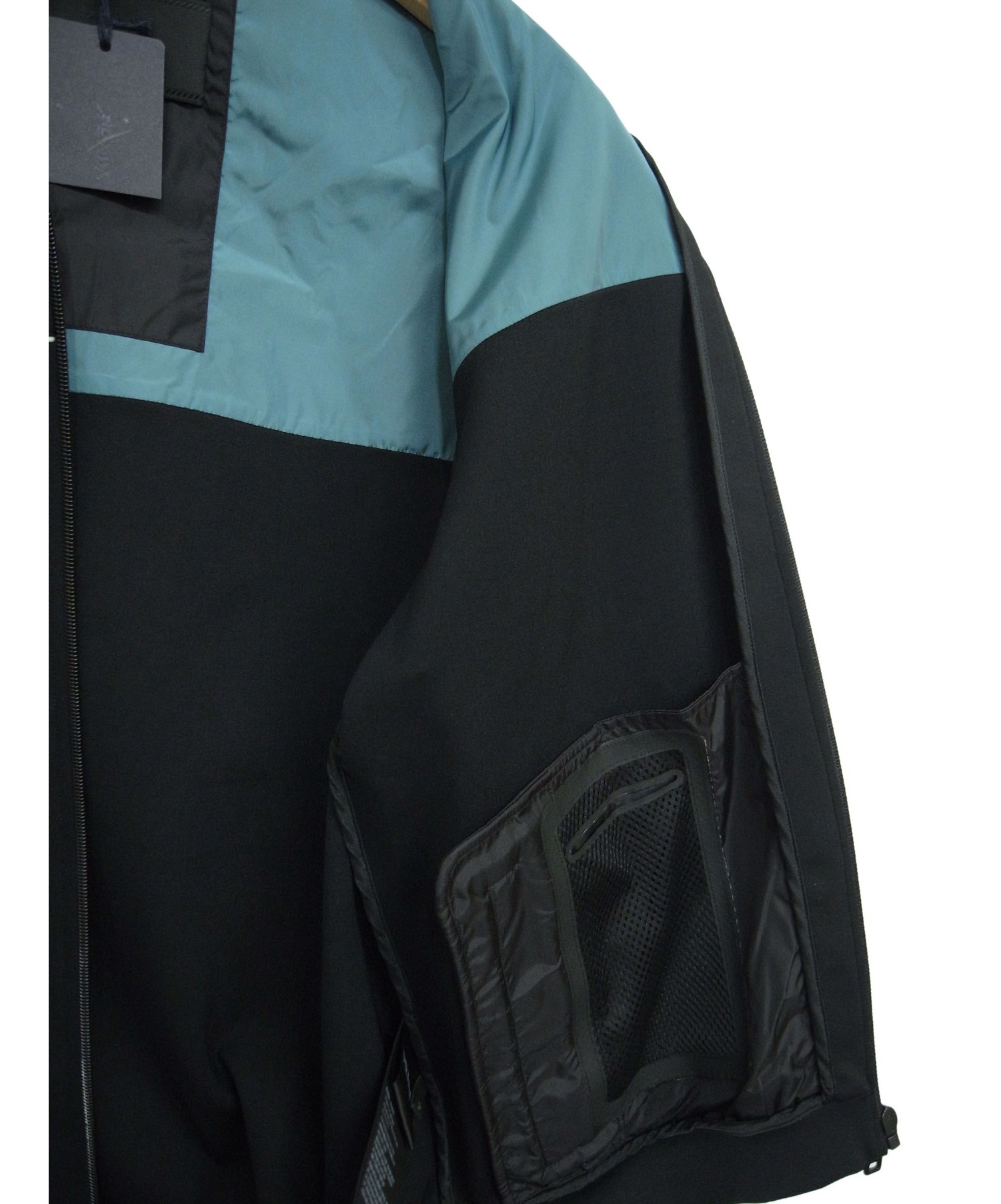 PRADA (プラダ) テクニカルフリースジャケット ブラック サイズ:S