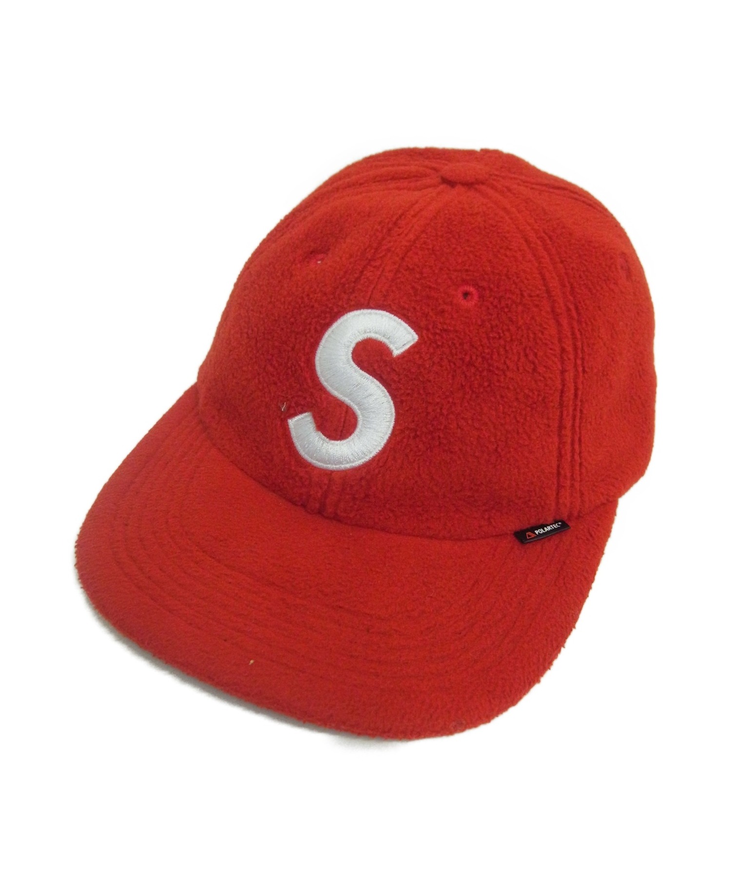 中古 古着通販 Supreme シュプリーム キャップ レッド サイズ 下記参照 Polartec Polartec S Logo 6 Panel Hat ブランド 古着通販 トレファク公式 Trefac Fashion