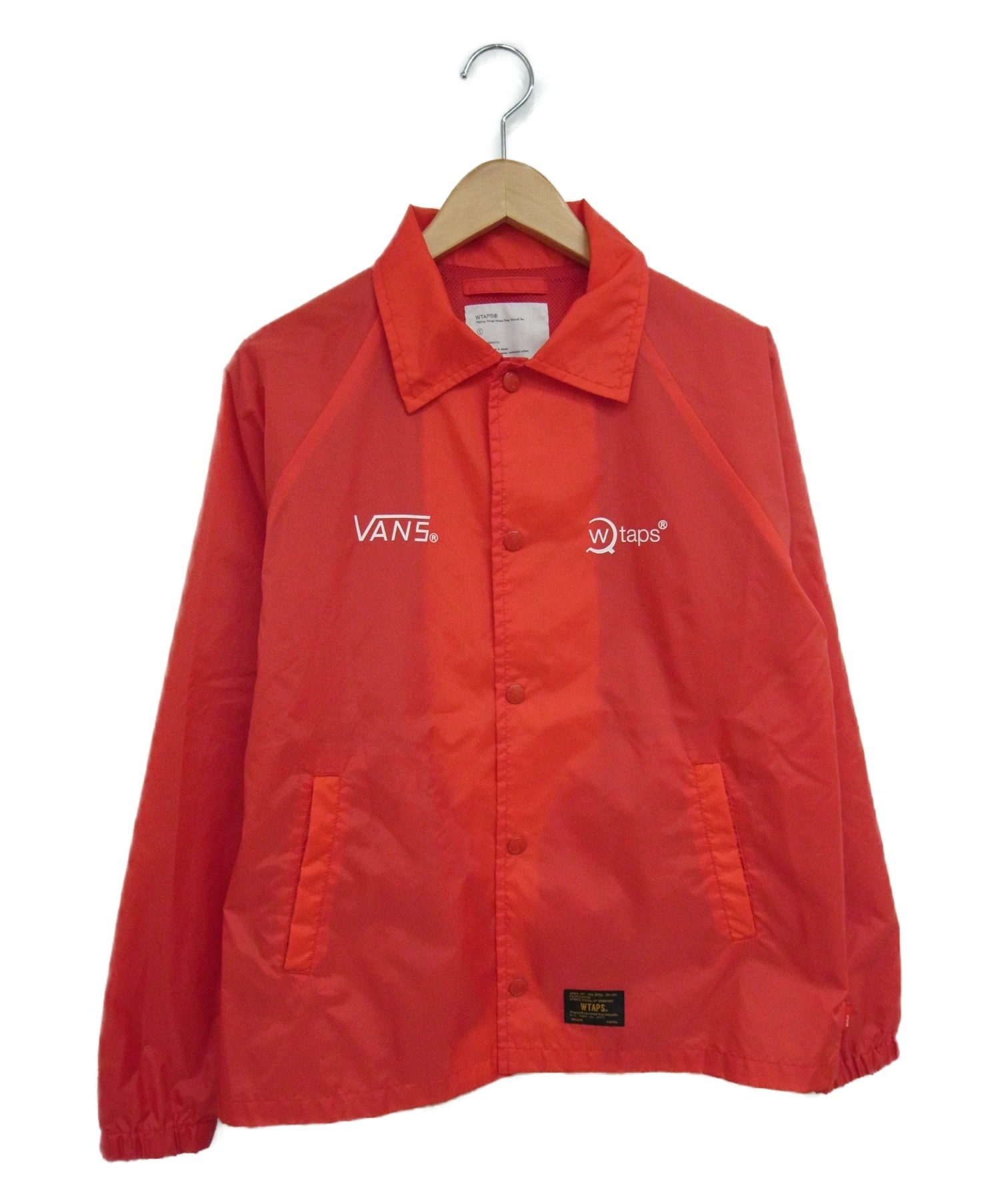 中古 古着通販 Wtaps Vans ダブルタップス バンズ コーチジャケット レッド サイズ 1 152ltvnd Jkm01s ブランド 古着通販 トレファク公式 Trefac Fashion