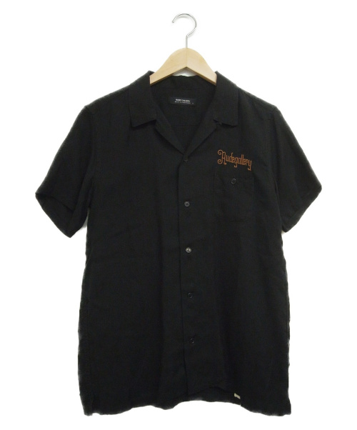 RUDE GALLERY（ルードギャラリー）RUDE GALLERY (ルードギャラリー) バック刺繍オープンカラーシャツ ブラック サイズ:2の古着・服飾アイテム