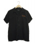 RUDE GALLERY（ルードギャラリー）の古着「バック刺繍オープンカラーシャツ」｜ブラック