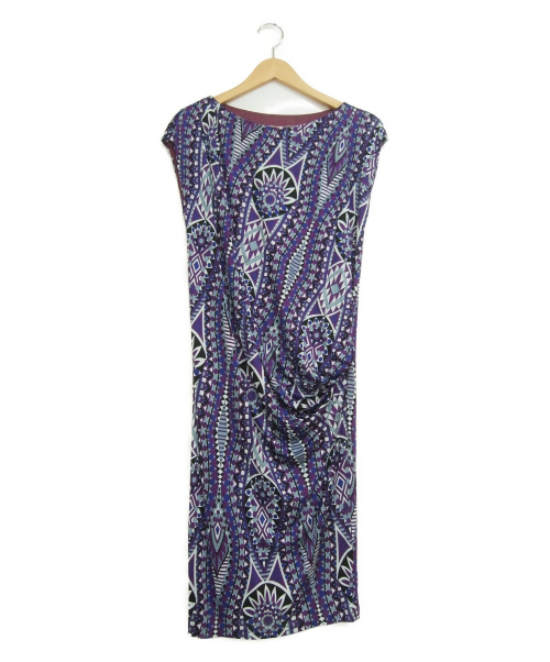中古 古着通販 Emilio Pucci エミリオプッチ 総柄ノースリーブワンピース パープル サイズ 38 ブランド 古着通販 トレファク公式 Trefac Fashion