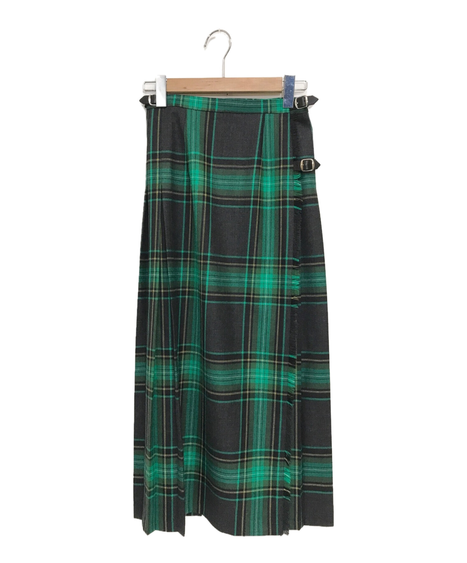 国内発送 O'NEIL of DUBLIN ラッププリーツスカート サイズ36 グリーン 