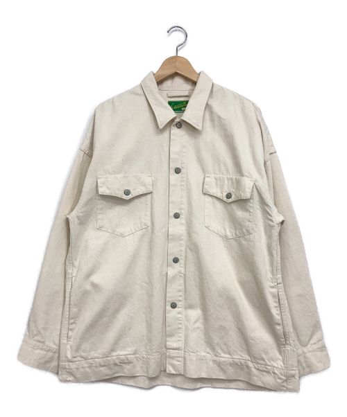 WESTOVERALLS（ウエストオーバーオールズ）WESTOVERALLS (ウエストオーバーオールズ) シャツジャケット ホワイト サイズ:FREEの古着・服飾アイテム