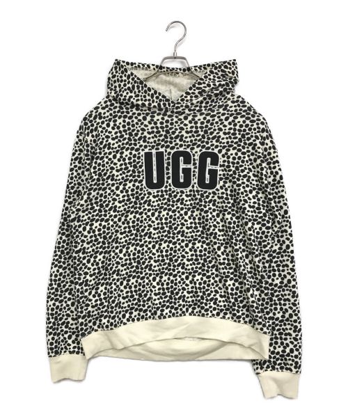 UGG（アグ）UGG (アグ) LOGO HOODIE SWEATSHIRT PRINT / ロゴフーディスウェットシャツプリント/ パーカー ブラック サイズ:Ｌの古着・服飾アイテム
