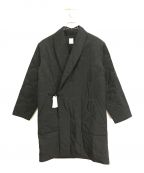 迷迭香マンネンロウ）の古着「キルティングコート /Quilted shawl coat」｜ブラック