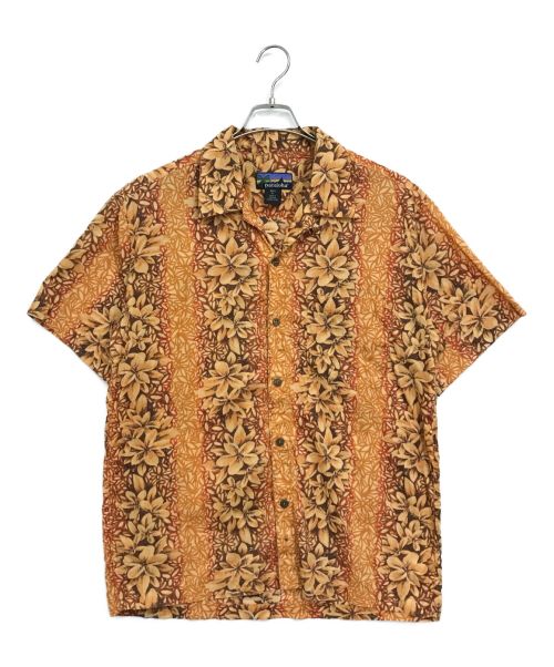 pataloha（パタロハ）pataloha (パタロハ) ［古着］アロハシャツ オレンジ サイズ:Mの古着・服飾アイテム