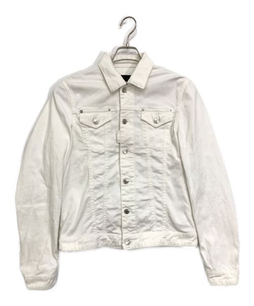 DSQUARED2（ディースクエアード）DSQUARED2 (ディースクエアード) デニムジャケット ホワイト サイズ:44（S相当）の古着・服飾アイテム