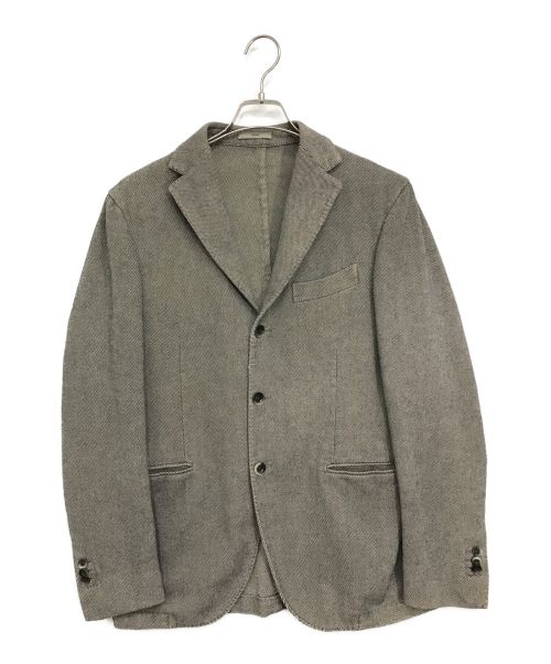 BOGLIOLI（ボリオリ）BOGLIOLI (ボリオリ) ヘリーンボーンコットン3Bジャケット グレー サイズ:46（S相当）の古着・服飾アイテム