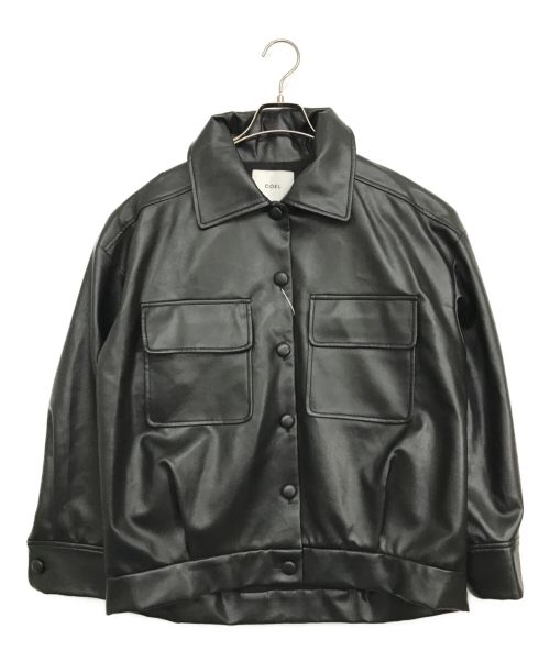 COEL（コエル）COEL (コエル) フェイクレザービッグブルゾン ブラック サイズ:FREE 未使用品の古着・服飾アイテム