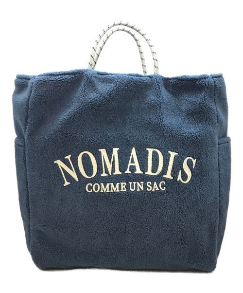 NOMADIS（ノマディス）NOMADIS (ノマディス) SAC ボア リバーシブル トートバッグ ブルー サイズ:下記参照の古着・服飾アイテム