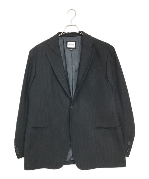 ARMANI COLLEZIONI（アルマーニ コレツィオーニ）ARMANI COLLEZIONI (アルマーニ コレツィオーニ) ジャージー1Bジャケット ブラック サイズ:52（XL相当）の古着・服飾アイテム