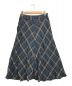 45R (フォーティーファイブアール) マドラスチェック柄スカート ネイビー×グリーン サイズ:2：12800円