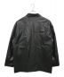 soerte (ソエルテ) スタンドカラーフェイクレザージャケット ブラック サイズ:3：8800円