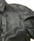 中古・古着 soerte (ソエルテ) スタンドカラーフェイクレザージャケット ブラック サイズ:3：8800円