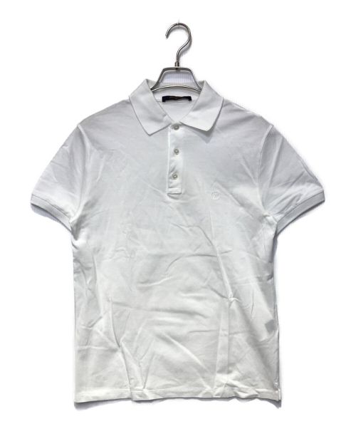 LOUIS VUITTON（ルイ ヴィトン）LOUIS VUITTON (ルイ ヴィトン) サークルLV刺繍ポロシャツ ホワイト サイズ:XSの古着・服飾アイテム