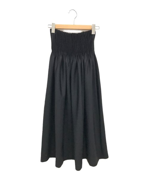 MaxMara（マックスマーラ）MaxMara (マックスマーラ) ジャージープリーツスカート ブラック サイズ:36の古着・服飾アイテム