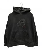 stussyステューシー）の古着「00'sプルオーバーパーカー　pullover hoodie」｜ブラック