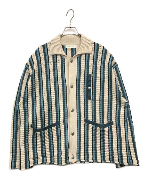 PUBLIC TOKYO（パブリックトウキョウ）PUBLIC TOKYO (パブリックトウキョウ) マルチボーダーニットブルゾン マルチカラー サイズ:FREEの古着・服飾アイテム