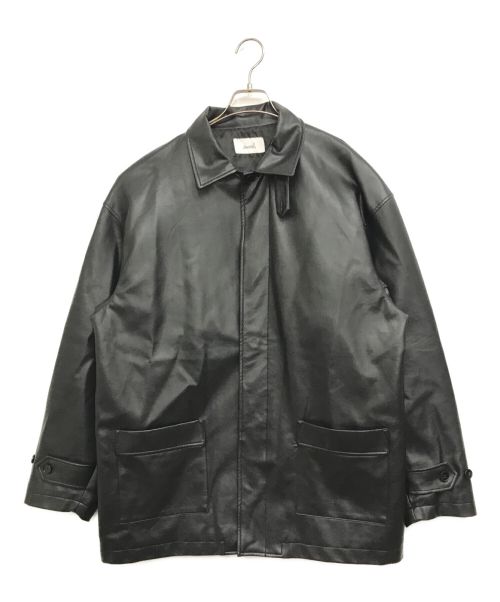soerte（ソエルテ）soerte (ソエルテ) Stand collar leather jacket ブラック サイズ:3の古着・服飾アイテム