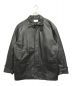 soerte（ソエルテ）の古着「Stand collar leather jacket」｜ブラック