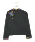 TOKUKO1erVOL (トクコプルミエヴォル) フラワー刺繍カーディガンスカートセットアップ ブラック サイズ:9：7800円