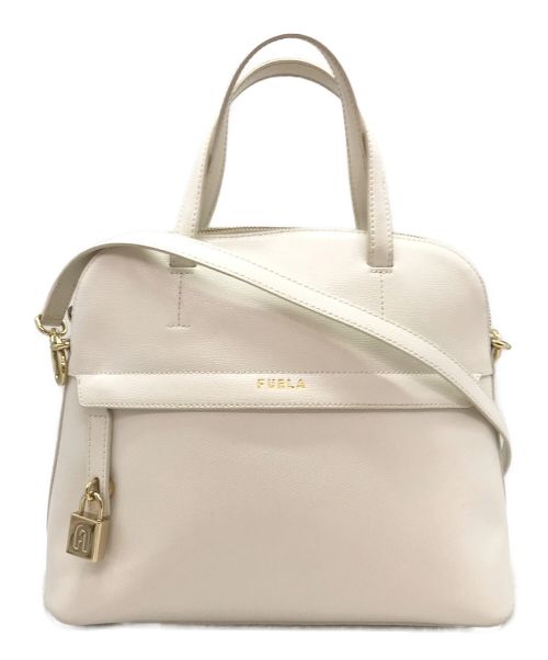 FURLA（フルラ）FURLA (フルラ) パイパー S DOMEハンドバッグ ホワイト サイズ:下記参照の古着・服飾アイテム