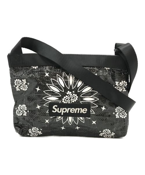 SUPREME（シュプリーム）SUPREME (シュプリーム) 21SS Bandana Tarp Side Bag ブラック サイズ:下記参照の古着・服飾アイテム