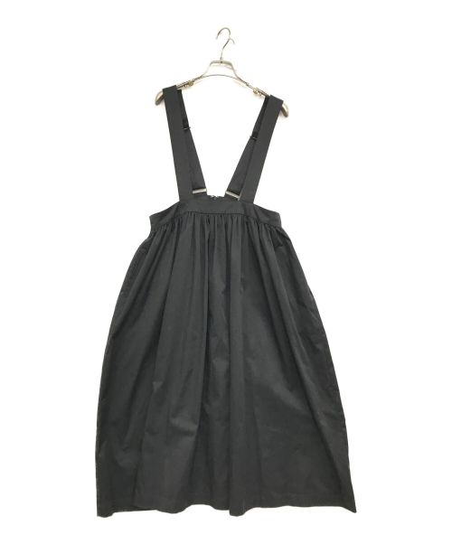 skep（スケップ）skep (スケップ) ギャザージャンパースカート ブラック サイズ:FREEの古着・服飾アイテム