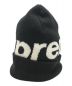 SUPREME (シュプリーム) Big Logo Beanie ブラック×ホワイト サイズ:下記参照：4800円