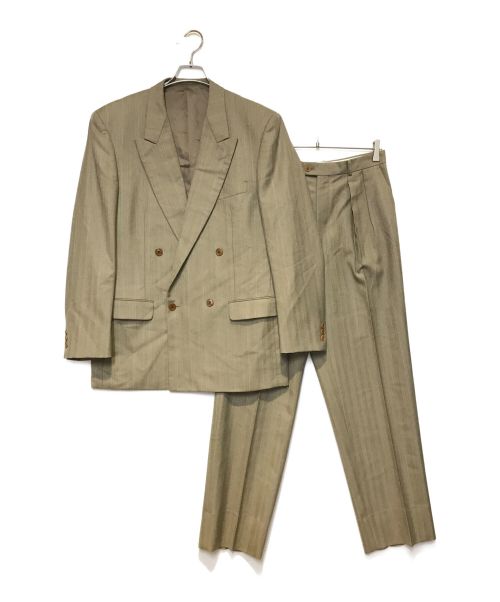 PAUL SMITH（ポールスミス）PAUL SMITH (ポールスミス) ダブルジャケットセットアップスーツ ブラウン サイズ:XLの古着・服飾アイテム