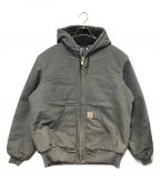 CarHarttカーハート）の古着「Loose Fit Duck Insulated Flannel Lined Active JKT」｜グレー