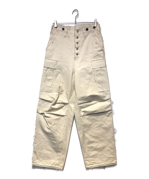 SUGARHILL（シュガーヒル）SUGARHILL (シュガーヒル) RAW-EDGE CANVAS CARGO PANTS ベージュ サイズ:30の古着・服飾アイテム