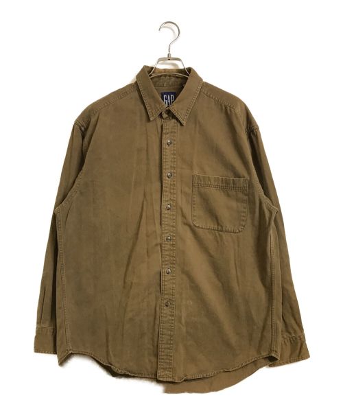 GAP（ギャップ）GAP (ギャップ) ［古着］90’S 長袖シャツ ベージュ サイズ:Ｌの古着・服飾アイテム