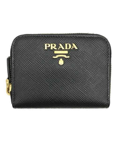 PRADA（プラダ）PRADA (プラダ) SAFFIANO METAL コインケース ブラックの古着・服飾アイテム