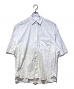 MAISON SPECIALメゾンスペシャル）の古着「フラワー刺繍プライムオーバーショートスリーブシャツ」｜ホワイト