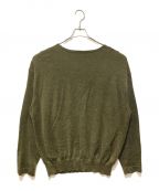 crepusculeクレプスキュール）の古着「Ramie Basque Knit」｜カーキ