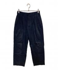 COMME des GARCONS HOMME (コムデギャルソン オム) テーパード2タックパンツ ネイビー サイズ:M