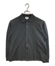 LACOSTE (ラコステ) フルオープンL/Sポロシャツ チャコールグレー サイズ:L