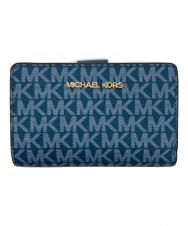 MICHAEL KORS (マイケルコース) コンパクトウォレット ブルー