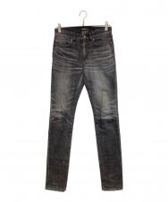 Saint Laurent Paris (サンローランパリ) スキニーフィットジーンズ ブラック サイズ:27