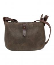 SLOW (スロウ) Latch Shoulder Bag グレー×ブラウン