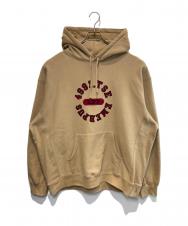 SUPREME (シュプリーム) REVERSE HOODED SWEATSHIRT ベージュ サイズ:XXL