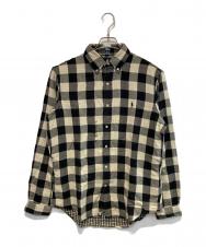 RALPH LAUREN (ラルフローレン) チェックネルシャツ ホワイト×ブラック サイズ:M