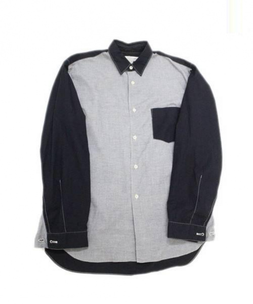 中古 古着通販 Comme Des Garcons Shirt コムデギャルソンシャツ 切替シャツ ネイビー グレー サイズ Xs ブランド 古着通販 トレファク公式 Trefac Fashion